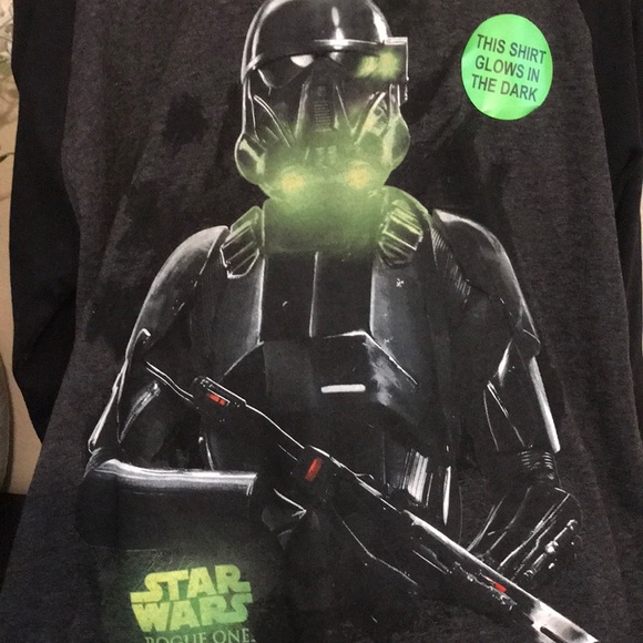Glow in the Dark Star Wars Long Sleeve Top - Picture 4 of 5